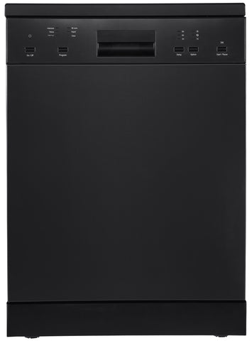 BLACK FREESTANDING DISHWASHER - 600MM 12 PLACE SETTINGS