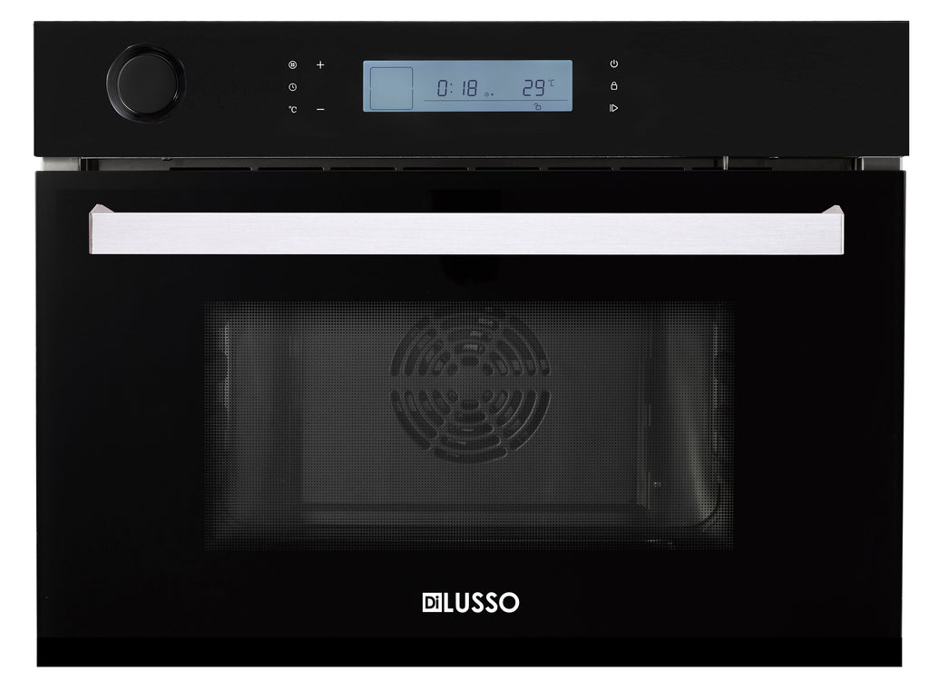 BUILT IN COMBI STEAM OVEN - BLACK GLASS