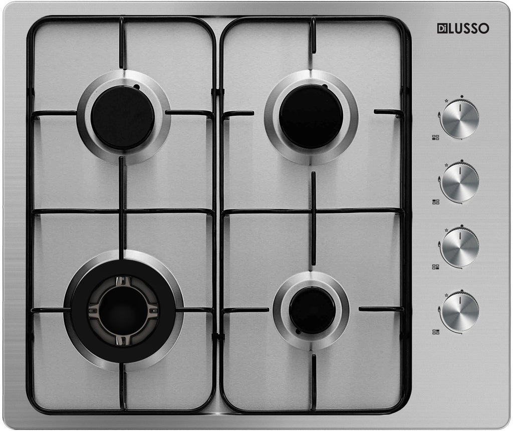 GAS COOKTOP - 600MM SS ENAMEL TRIVETS