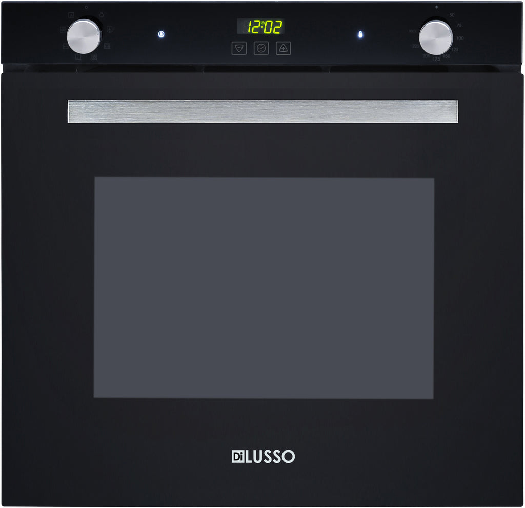 ELECTRIC OVEN - 600MM 75L BLACK GLASS 7 FUNCTION
